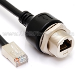 RJ45 Shielded Extension Cable <BR> Screw-Lock w/ Strain Relief