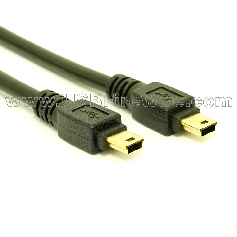 USB 2.0 Mini-B Male Mini-B Male - 877.522.3779 USBFireWire.com