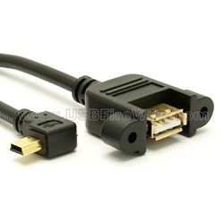 USB Right Angle USB Mini-B Extension - 5 wires - 877.522.3779 